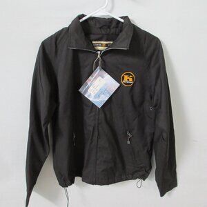 North End Classic black zip front windbreaker long sleeve jacket *Sz S* NWT